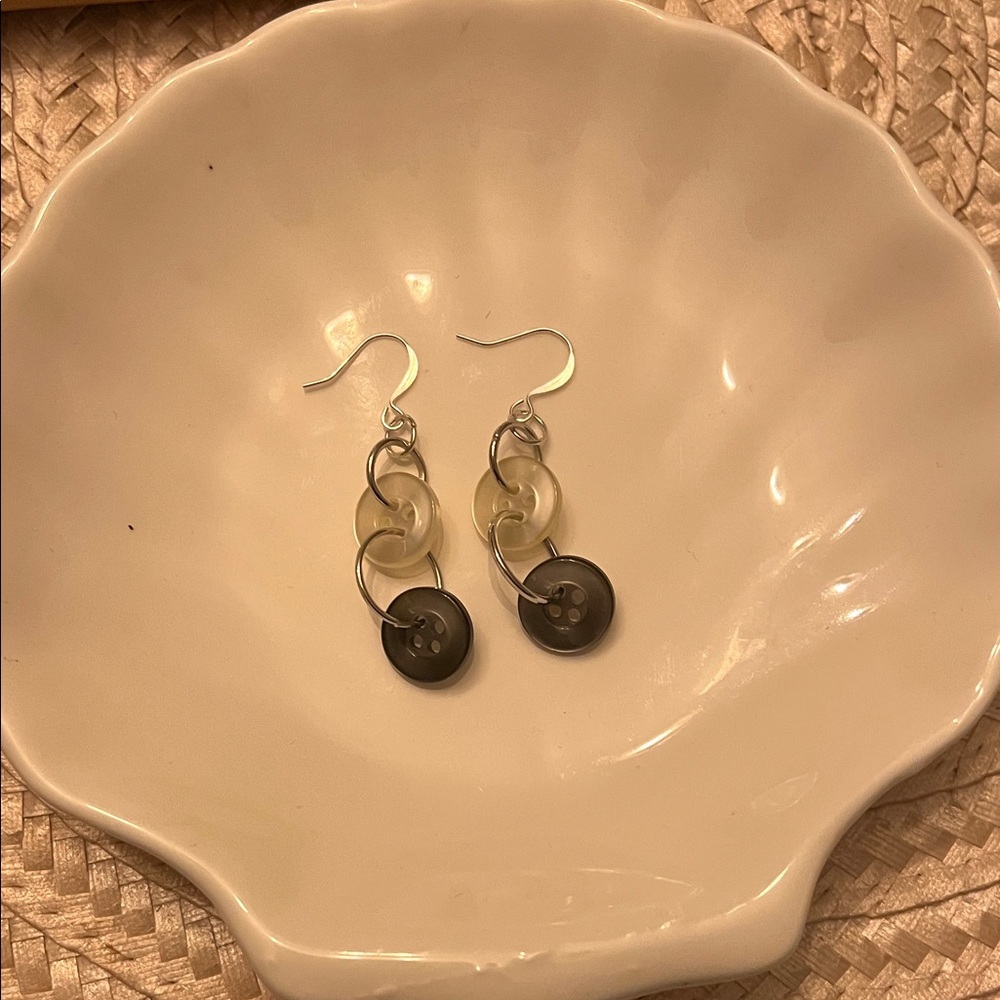 Up cycled Vintage Button Earrings